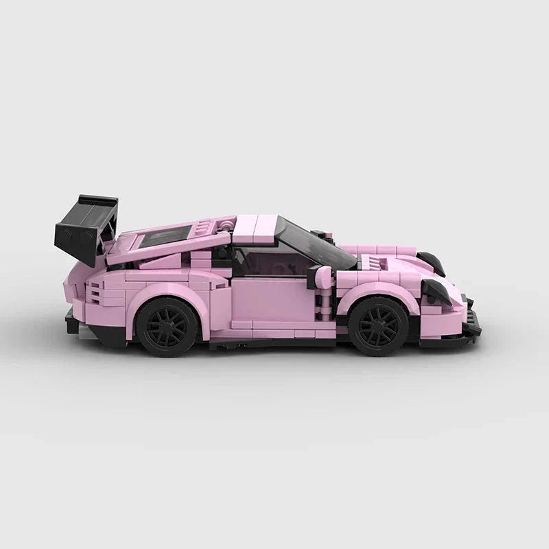 Porsche 911 GT3 RS (Pink) Racing Vehicle Brick Set
