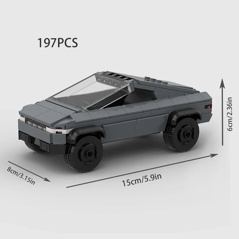 Tesla Cybertruck Racing Vehicle Brick Set