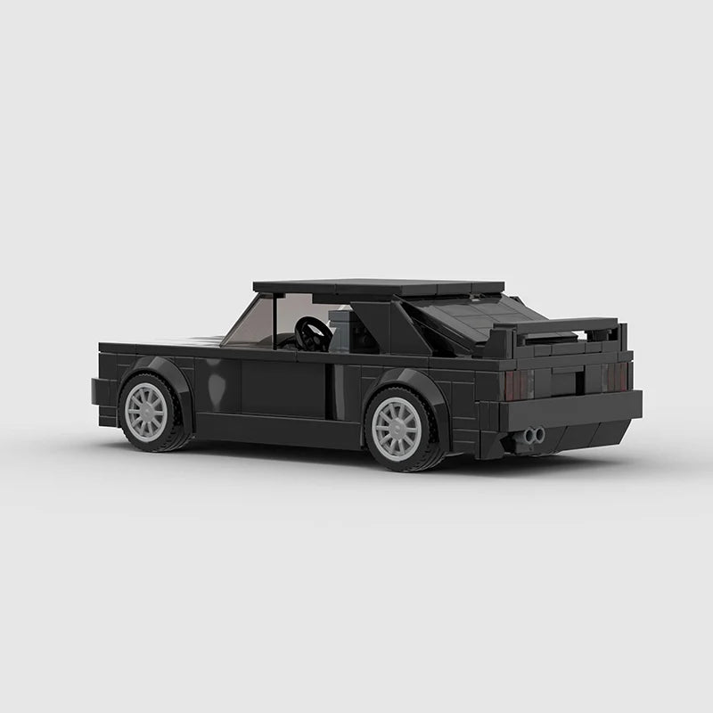 Black BMW M3 E30 Racing vehicle Brick set