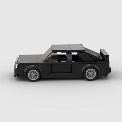 Black BMW M3 E30 Racing vehicle Brick set