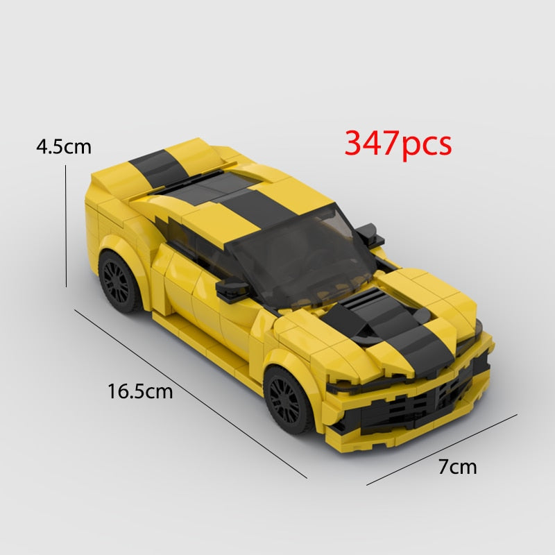 Chevrolet Camaro Racing Vehicle Brick Set