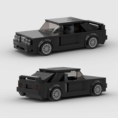 Black BMW M3 E30 Racing vehicle Brick set