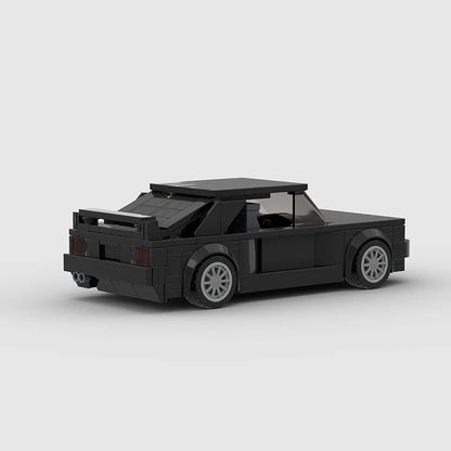 Black BMW M3 E30 Racing vehicle Brick set
