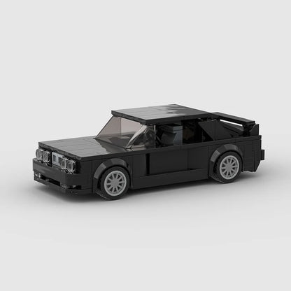 Black BMW M3 E30 Racing vehicle Brick set