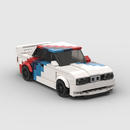 BMW M3 E30 Competition Racing Vehicle Brick Set