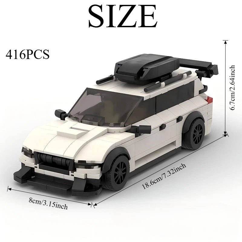 Skoda Octavia RS estate Racing vehicle brick set
