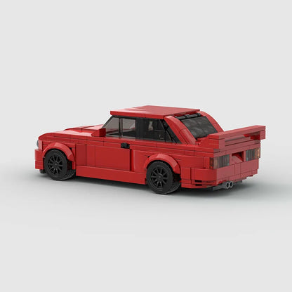 Red BMW M3 E30 Racing vehicle Brick set