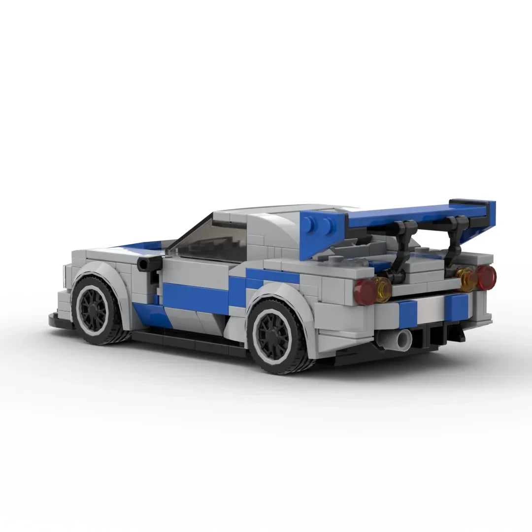 Nissan Skyline R34 V2 Racing vehicle brick set