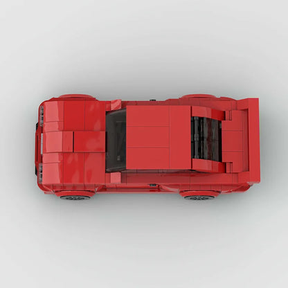 Red BMW M3 E30 Racing vehicle Brick set