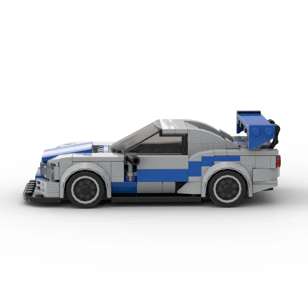 Nissan Skyline R34 V2 Racing vehicle brick set