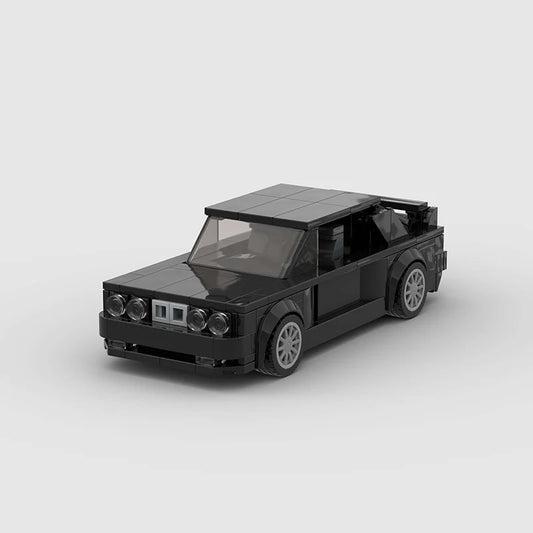 Black BMW M3 E30 Racing vehicle Brick set