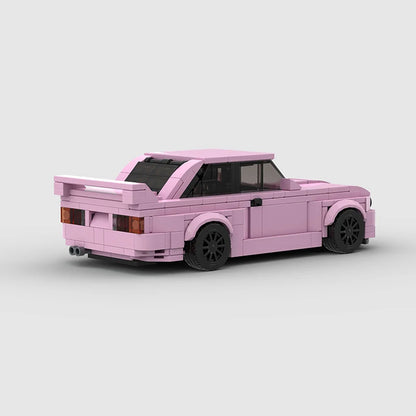 Pink BMW M3 E30 Racing vehicle Brick set