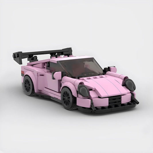 Porsche 911 GT3 RS (Pink) Racing Vehicle Brick Set